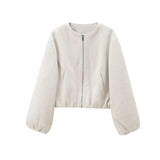 Fleece Women's Soft Zipper Jacket