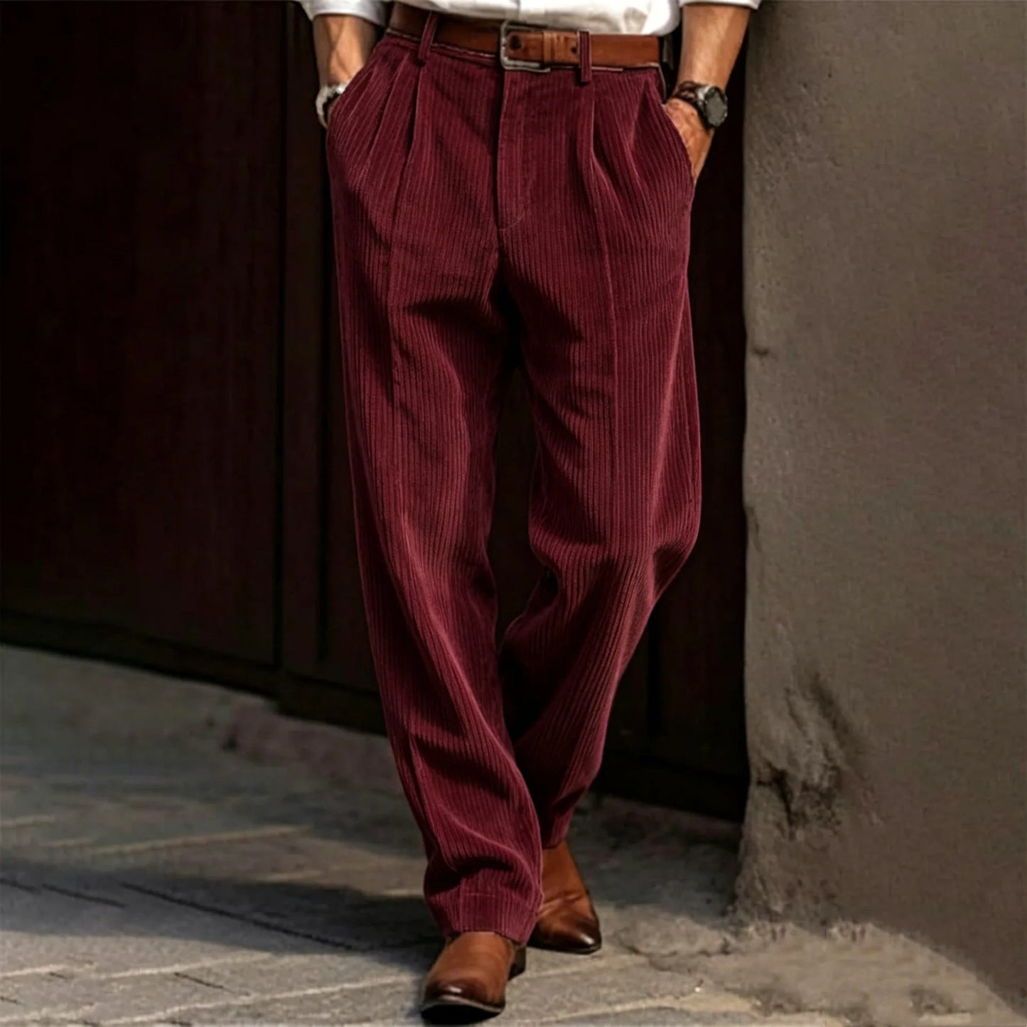 Men's Corduroy Striped Pants