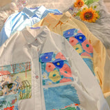 Weird Core Oil Painting Shirt