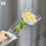 Gestrickter Rosen-Tulpen-Blumenstrauß für Hochzeiten