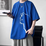 Loose Fit Summer Cat T-Shirt