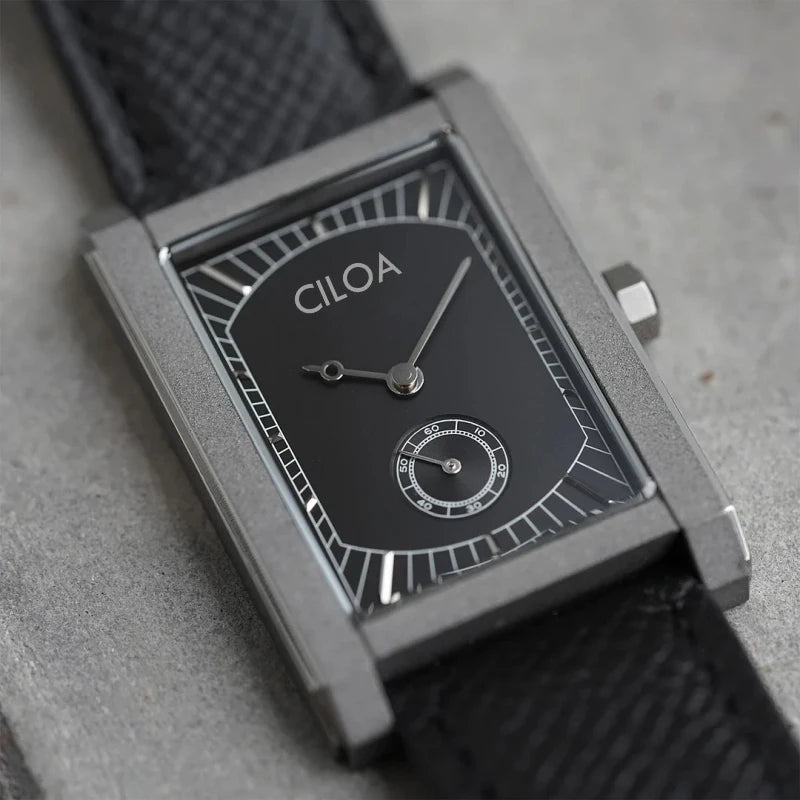 Authentic Classic Black Leather Watch
