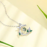 Silver Forest Green Accessory Set