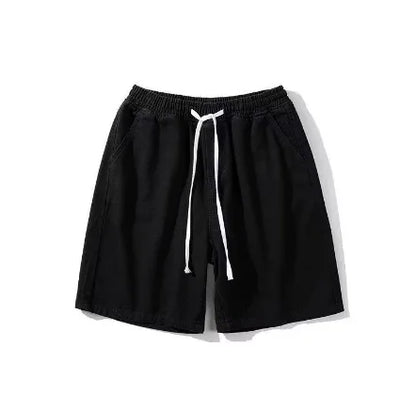 Vintage Locker Geschnittene Herren-Shorts mit Weitem Bein