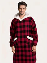 Christmas Flannel Hooded Blanket Pyjamas