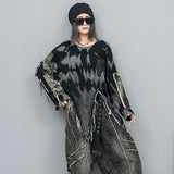Langarm Ripped Grunge Pullover