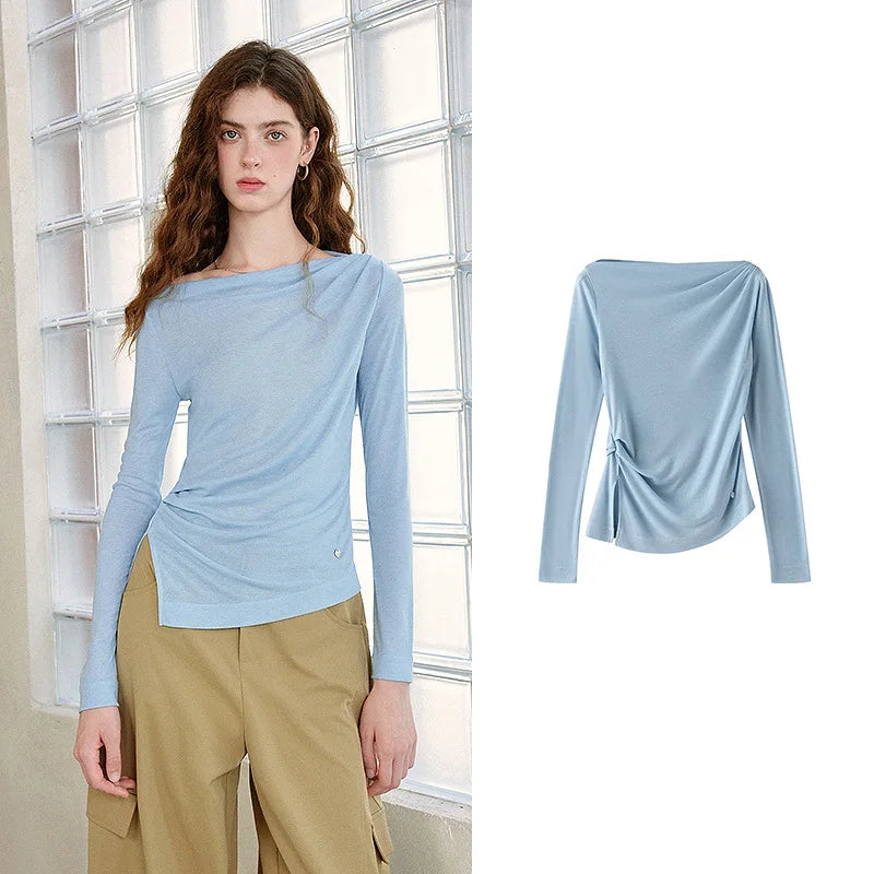 Ruched Off Shoulder Top