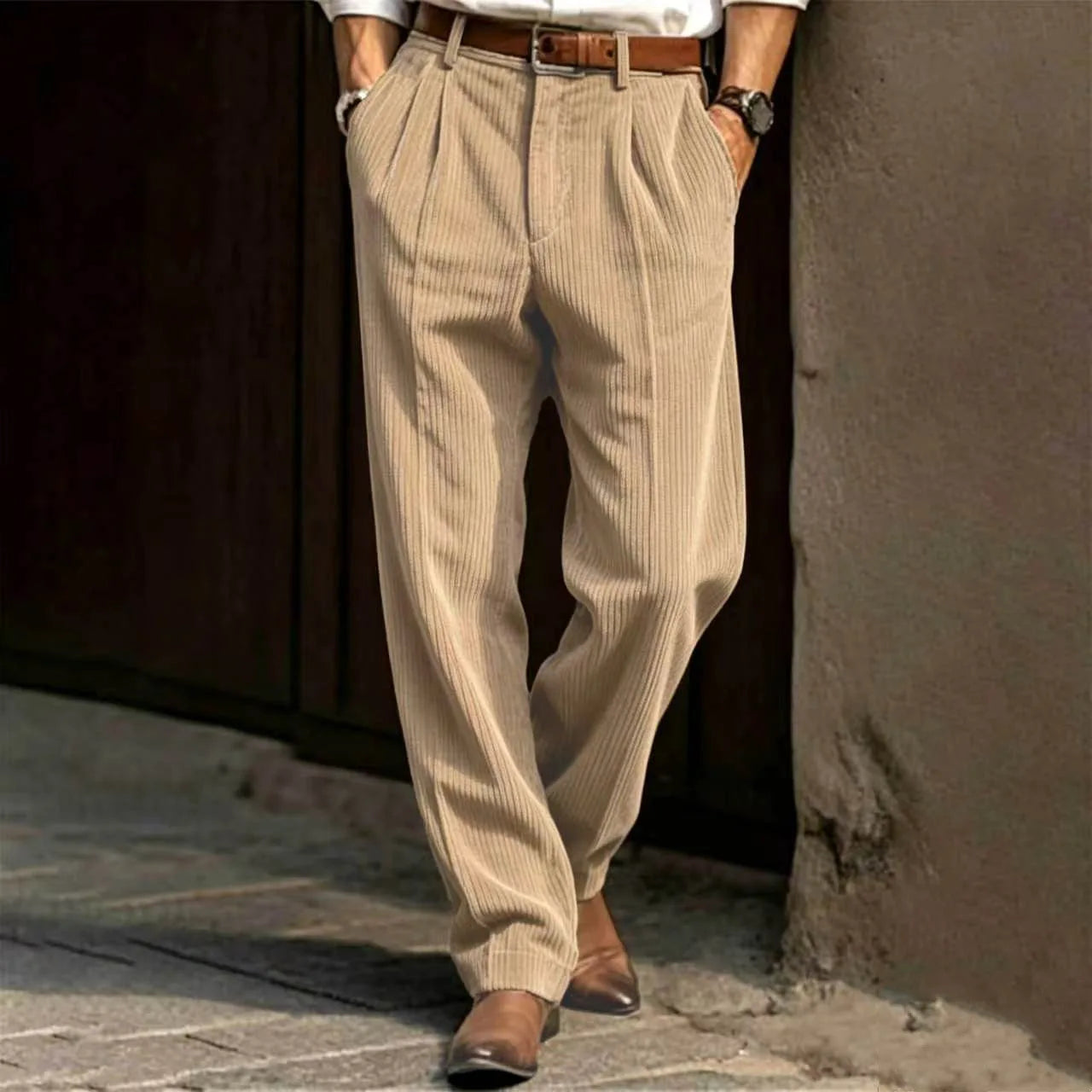 Men's Corduroy Striped Pants