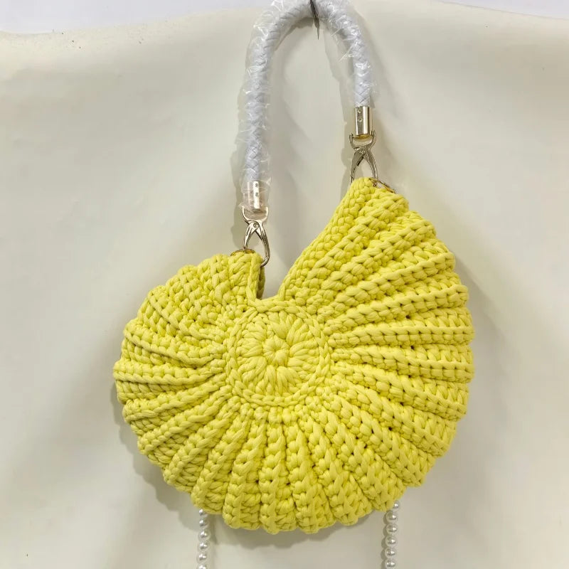 Creative Conch Handmade Crochet Shoulder Bag
