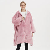 Lazy blanket Hooded Couple Zipper Pyjamas