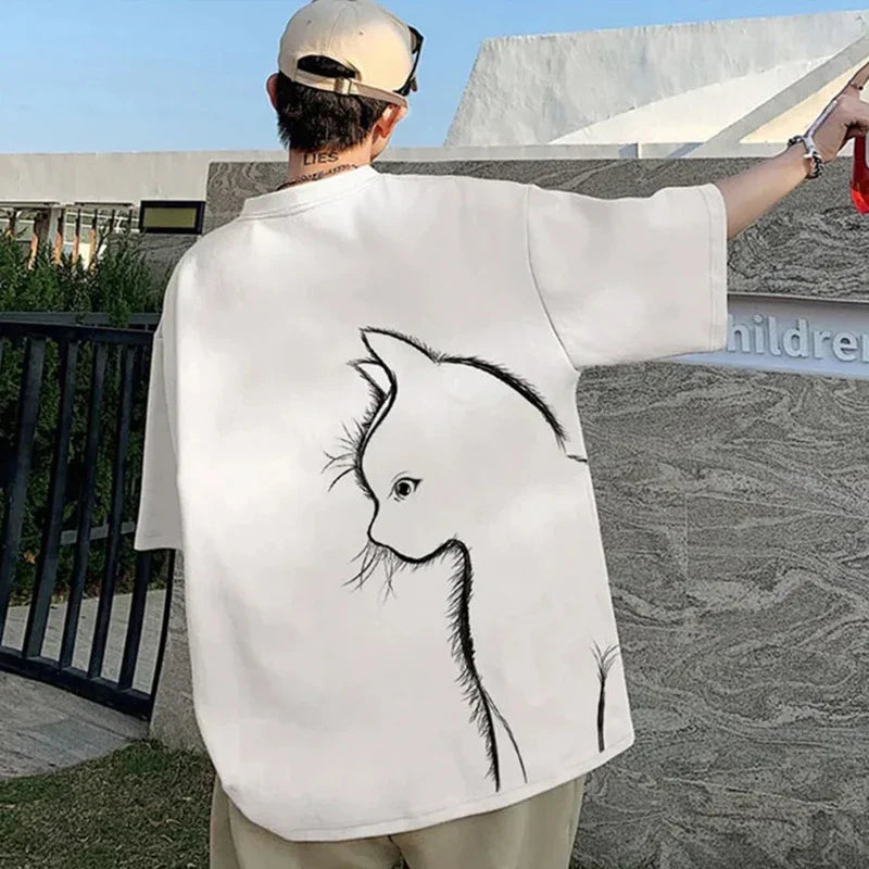 Korean Cat Oversized T-shirt