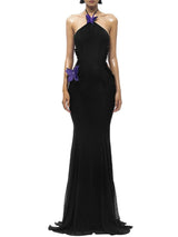 Butterfly Cut Out Elegant Maxi Dress