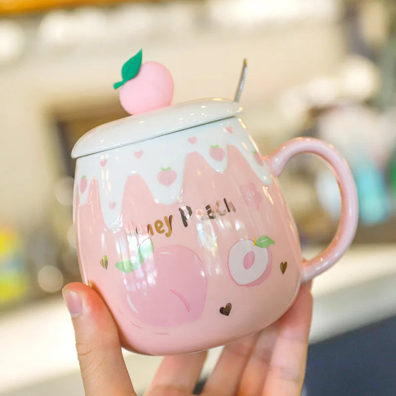 Cute Strawberry Ceramic Mug