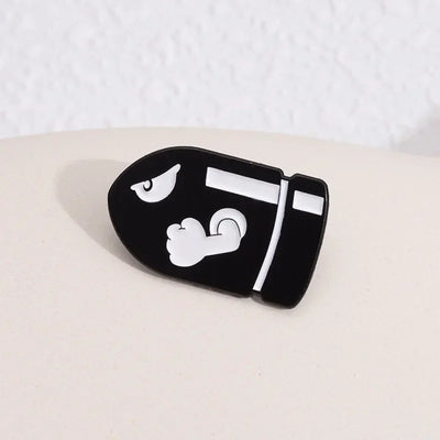 Black Bullet Styling Enamel Pin