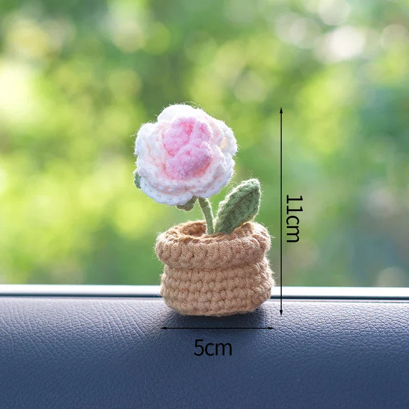 Crochet Handmade Knitted Tulip Flowers
