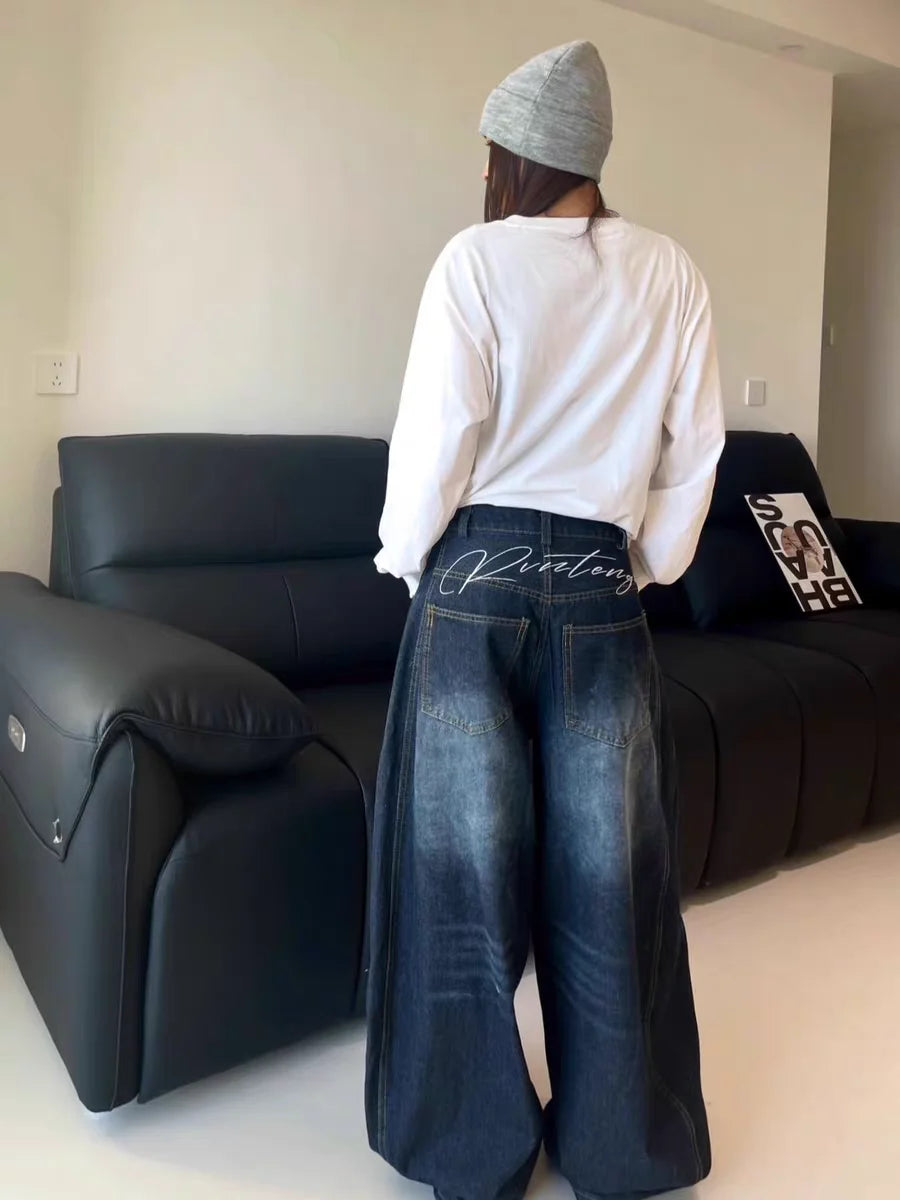 Y2K Loose Baggy High Waisted Jeans