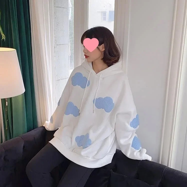 Blue Sky Cloud Hooded Sweatshirt