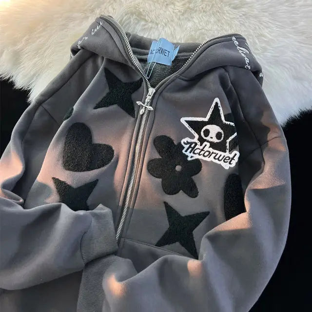 Gothic Kawaii Oversized Hoodie