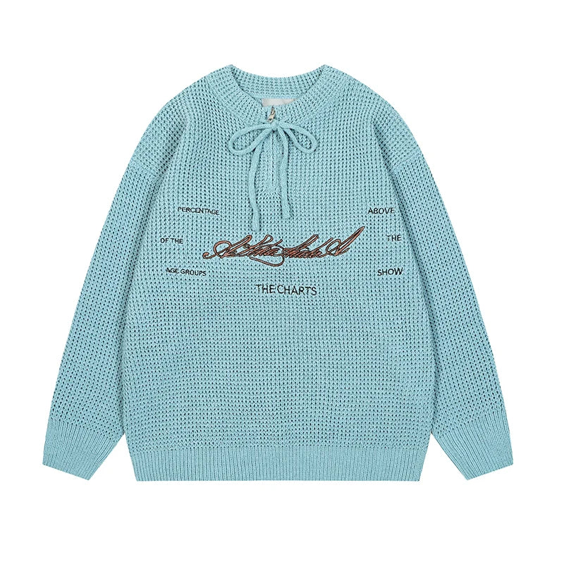 Cityboy Embroidered Zipper Pullover Sweatshirt