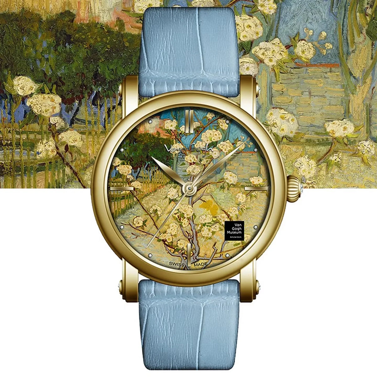 Van Gogh Almond Art Watch