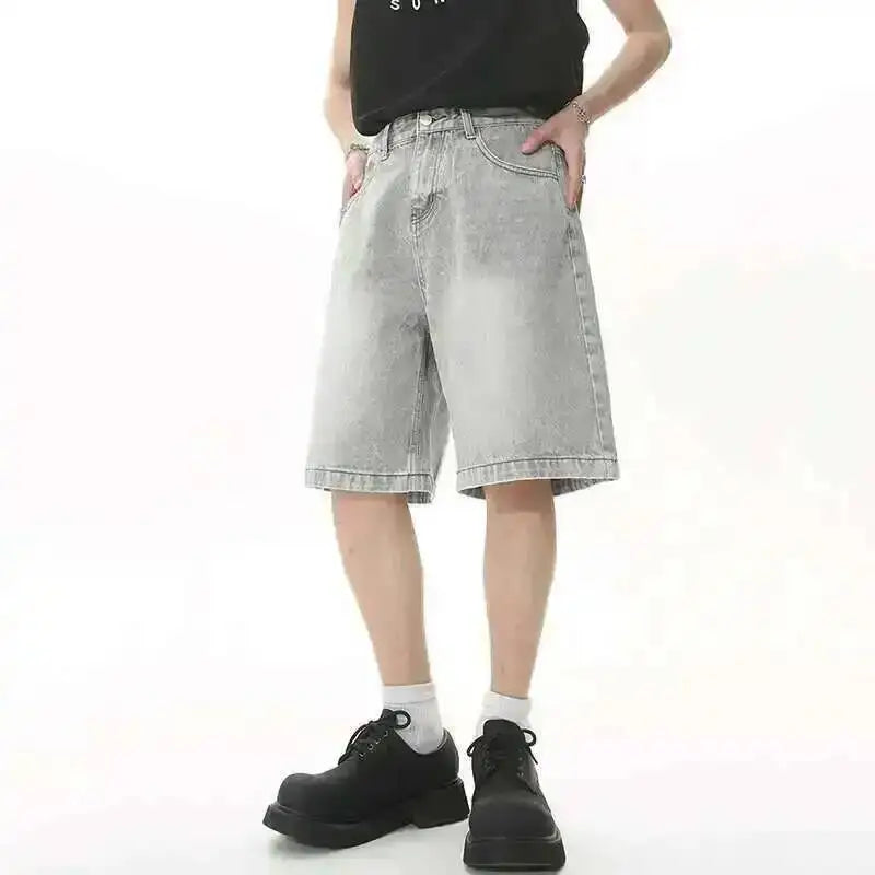 Y2K Gray Denim Shorts