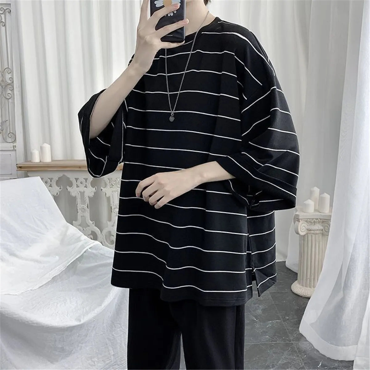 Summer Oversized Stripped T-shirt