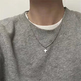 Y2K Star Silver Necklace