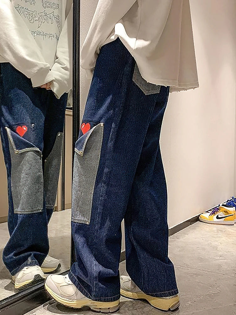 Heart Oversize Jeans