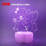Led Cute Touch Lamp Anime Stitch