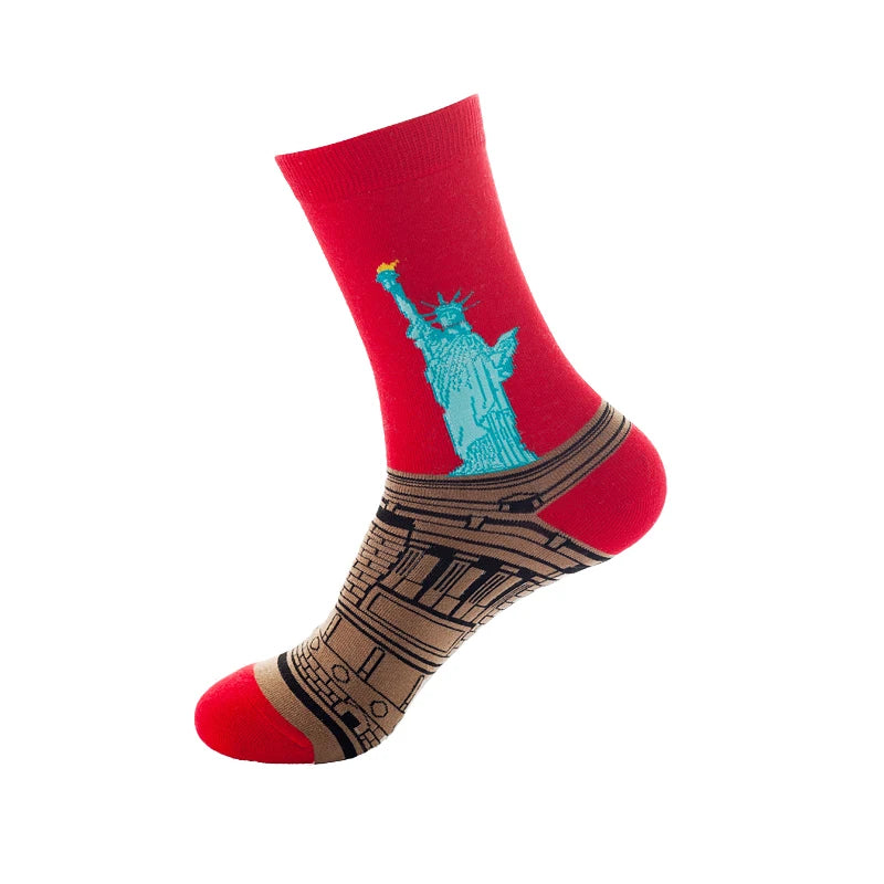 Classic Famous Art Cotton Socks