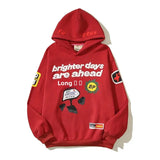 Hoodie "Brighter Days Are Ahead" Rot