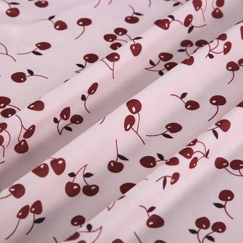 Fairy Core Sweet Cherry Mini Dress