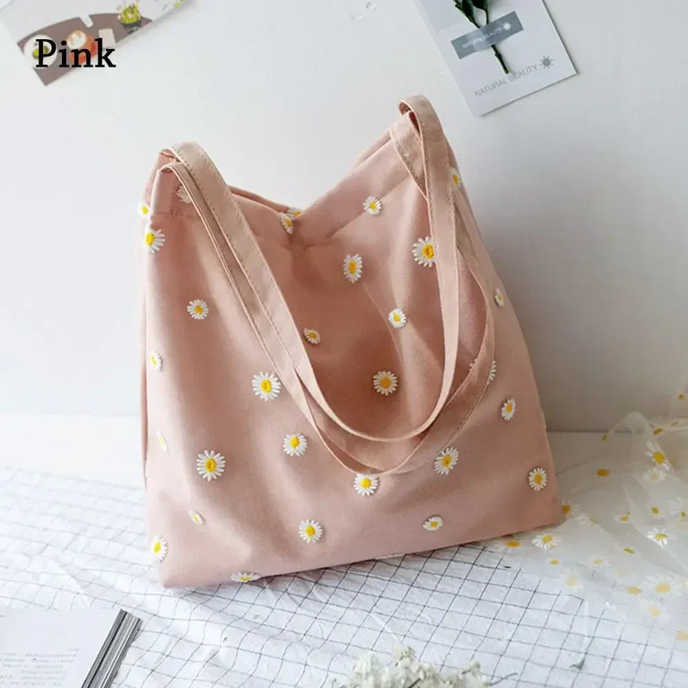 Casual Canvas Girls Shopping Handbag