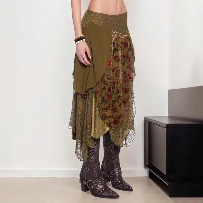 Fairycore Layered Midi Skirt
