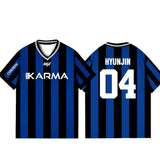 Karma Stripped Fußball-T-Shirt