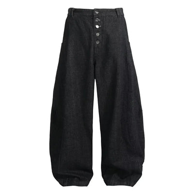 Retro schwarze, geschwungene elegante Jeans