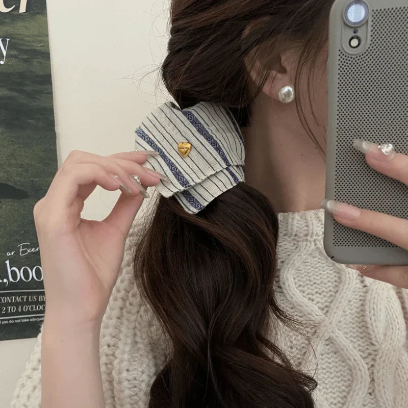 Retro Striped Square Headband