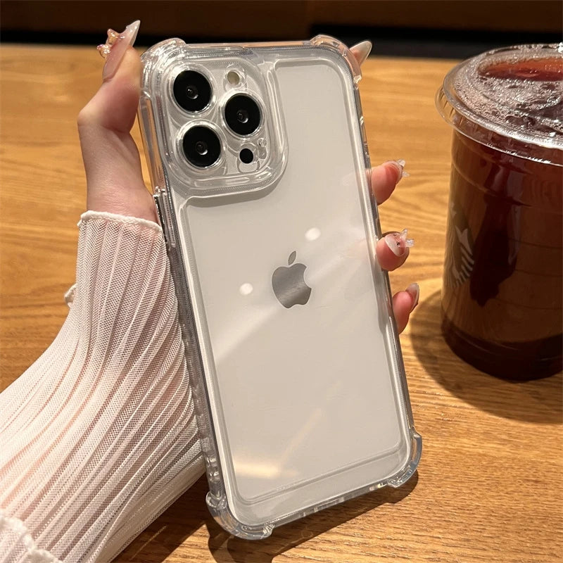 Shockproof Transparent Case For iPhone