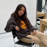 Basic Color Smiley Face Hoodie