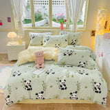 Nordic Striped Simple Style Cotton Bedding Set