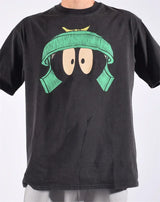 Camiseta negra coreana de estilo urbano vintage