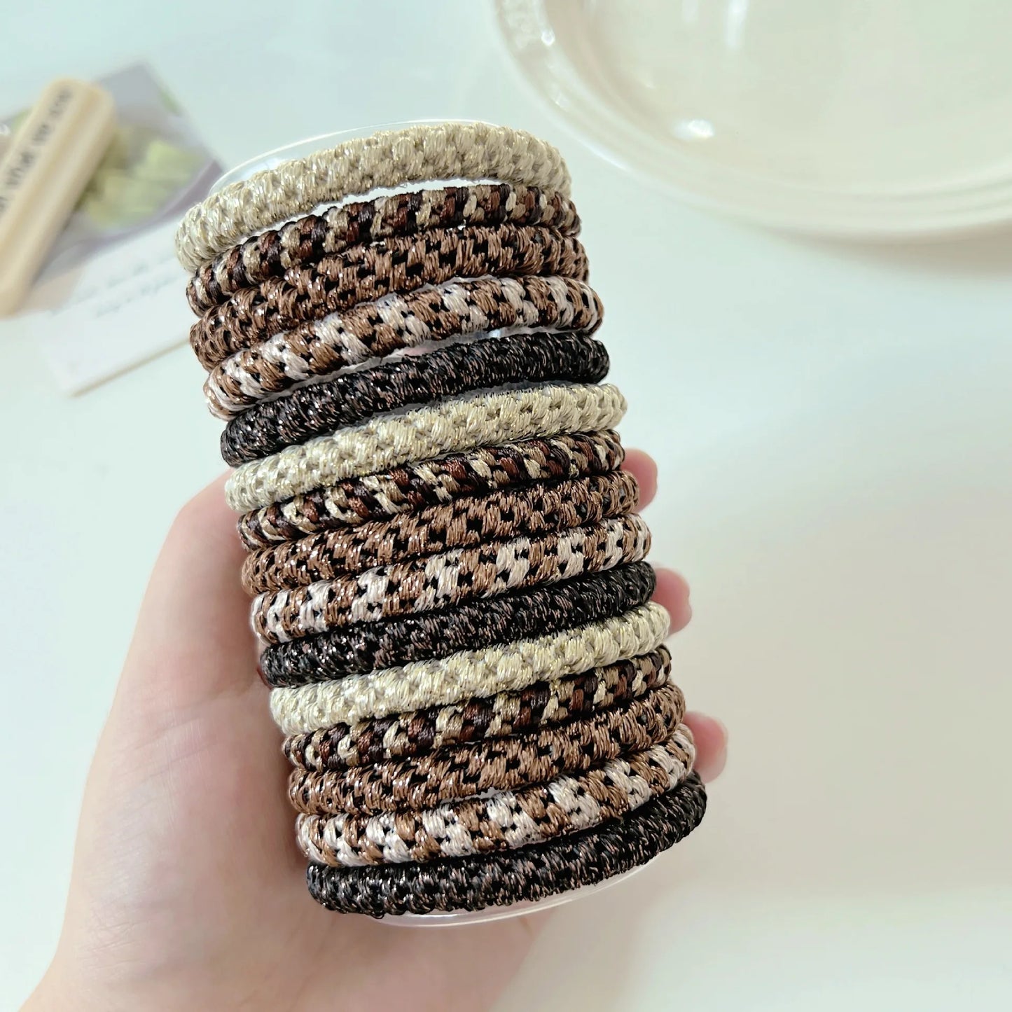 15 Pieces Strapped Ponytail Holder