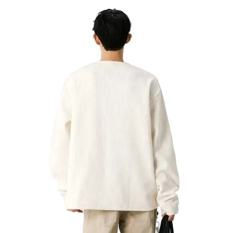 Casual Korean Half Zipper T-Shirt