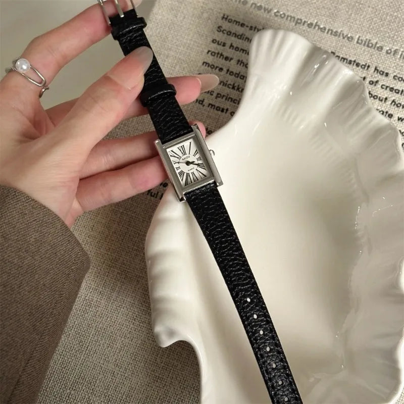 Women Leather Old Money Watch