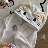 Kawaii-Kapuzenpullover für Mädchen mit Katzenohren