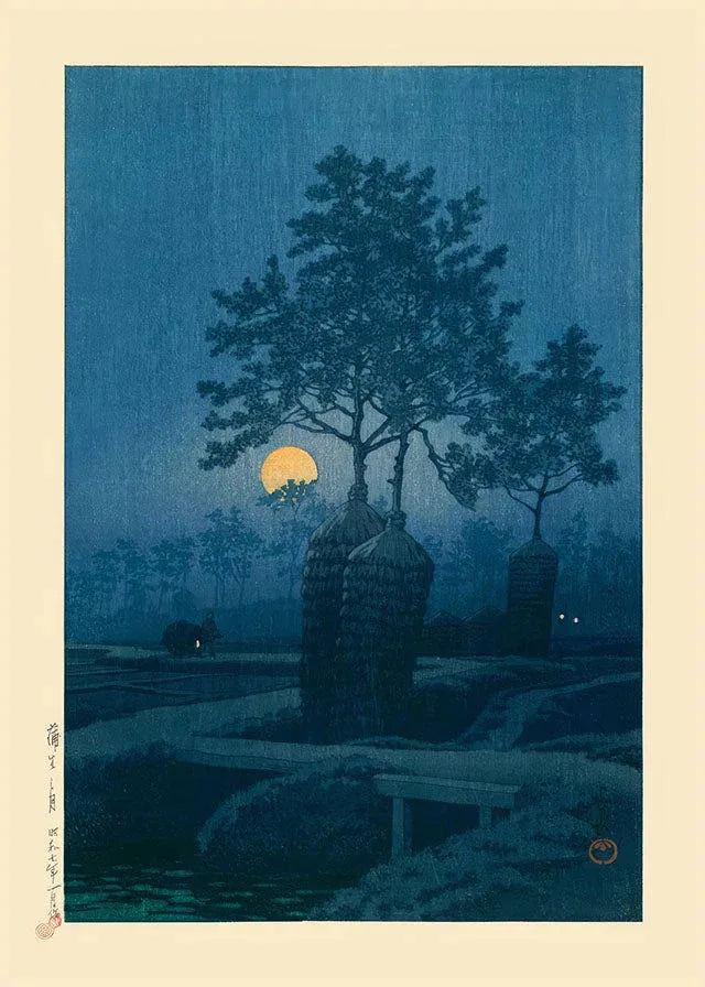 Tree-lined Road Asian Prints