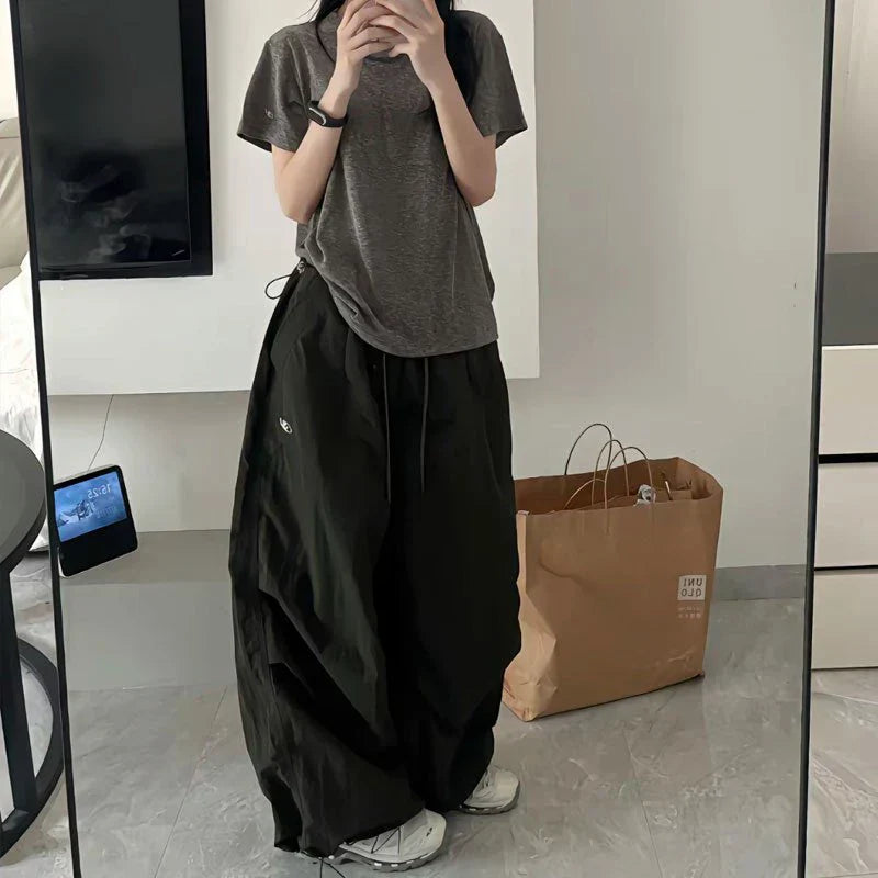 Damen Baggy Oversized Cargohose