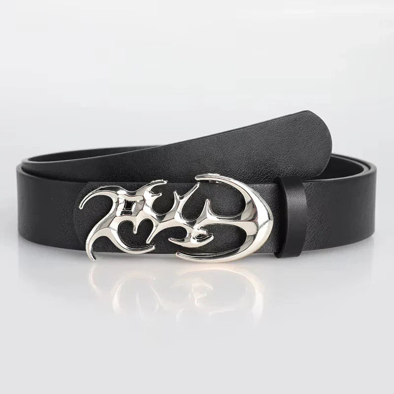 Y2K Irregular Alloy Buckle Belt