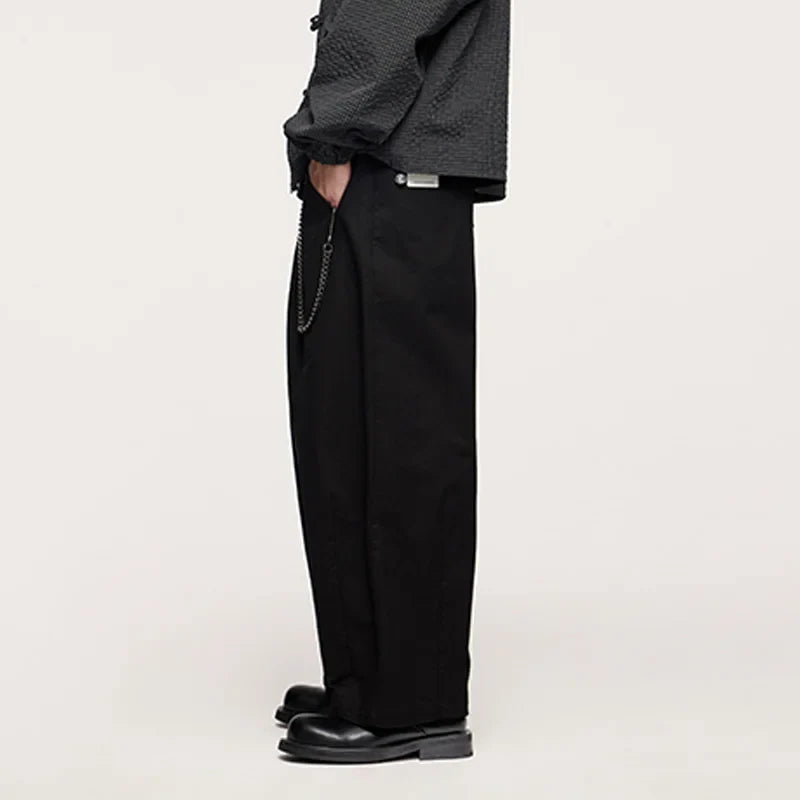 Wide Leg Japanese Thick Cargo Pants