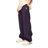 Polyester Solid Color Wide Leg Sweatpants